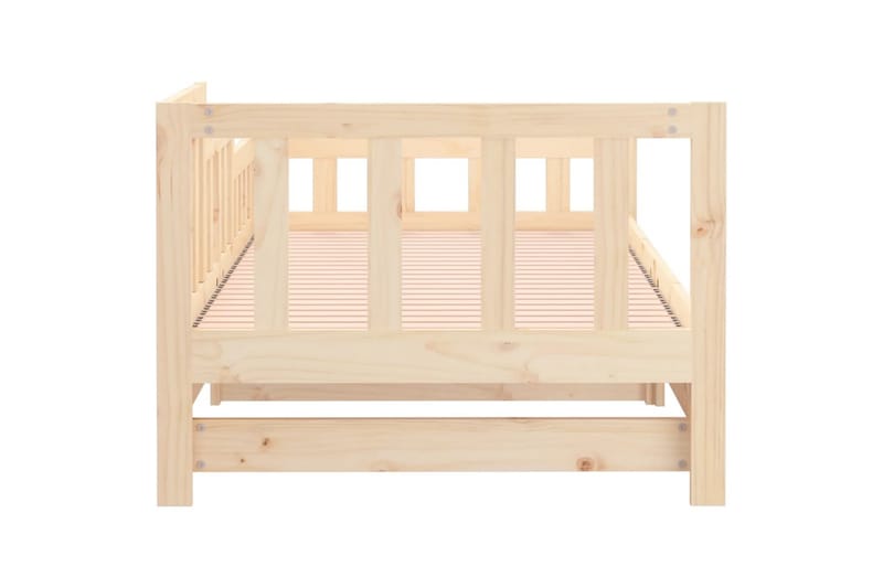 beBasic daybed med udtræk 2x(80x200) cm massivt fyrretræ - Brun - Møbler - Senge - Sengeramme & sengestel