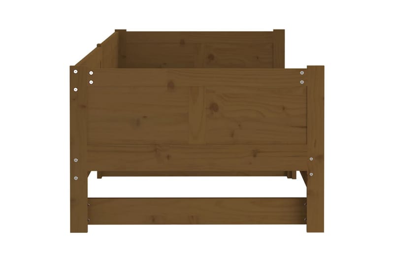 beBasic daybed med udtræk 2x(80x200) cm massivt fyrretræ - Brun - Sengeramme & sengestel