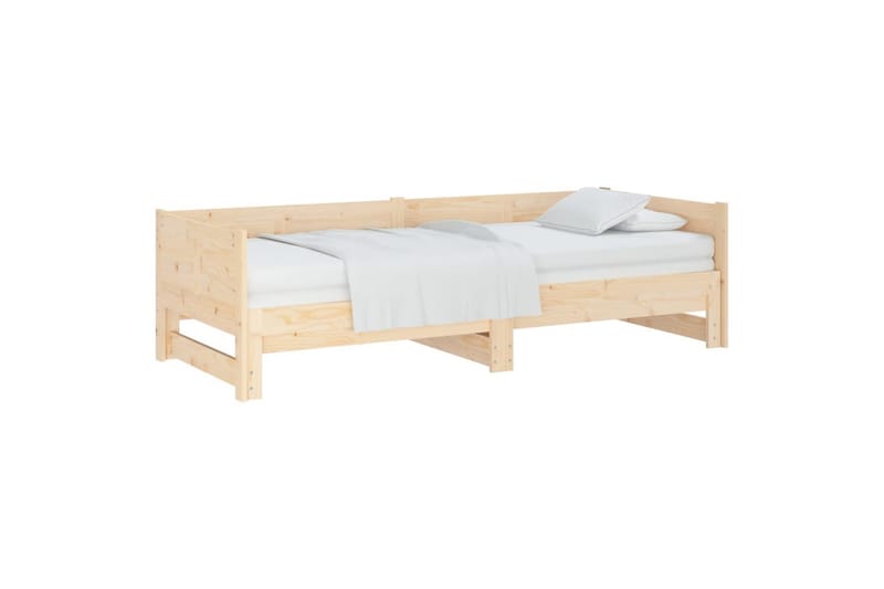 beBasic daybed med udtræk 2x(90x190) cm massivt fyrretræ - Brun - Møbler - Sofaer - Daybed