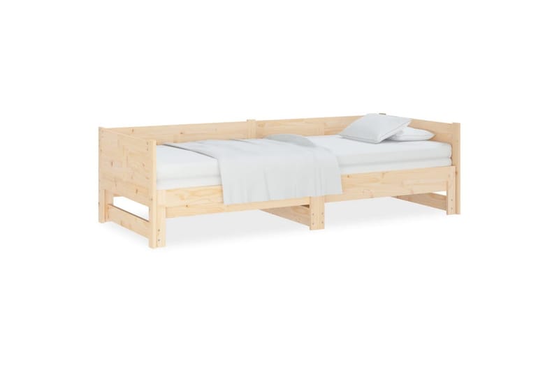 beBasic daybed med udtræk 2x(90x190) cm massivt fyrretræ - Brun - Møbler - Sofaer - Daybed