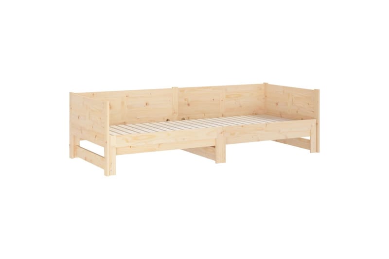 beBasic daybed med udtræk 2x(90x190) cm massivt fyrretræ - Brun - Møbler - Sofaer - Daybed