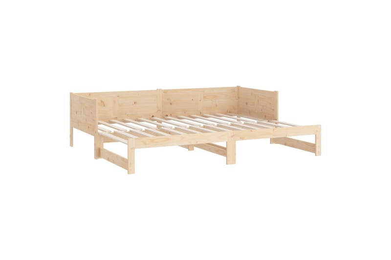beBasic daybed med udtræk 2x(90x190) cm massivt fyrretræ - Brun - Møbler - Sofaer - Daybed