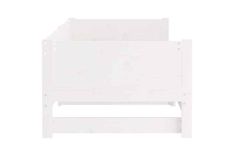 beBasic daybed med udtræk 2x(90x190) cm massivt fyrretræ hvid - Hvid - Møbler - Sofaer - Daybed