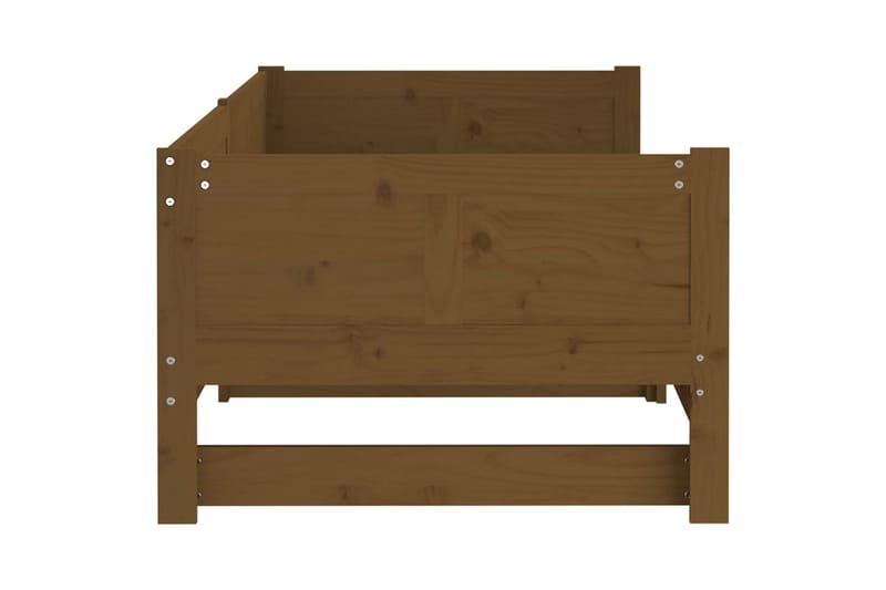 beBasic daybed med udtræk 2x(90x200) cm massivt fyrretræ gyldenbrun - Brun - Sengeramme & sengestel