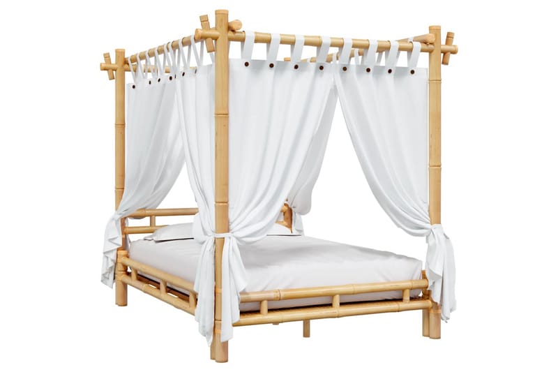 beBasic himmelseng 140x200 cm bambus - Brun - Møbler - Senge - Sengeramme & sengestel