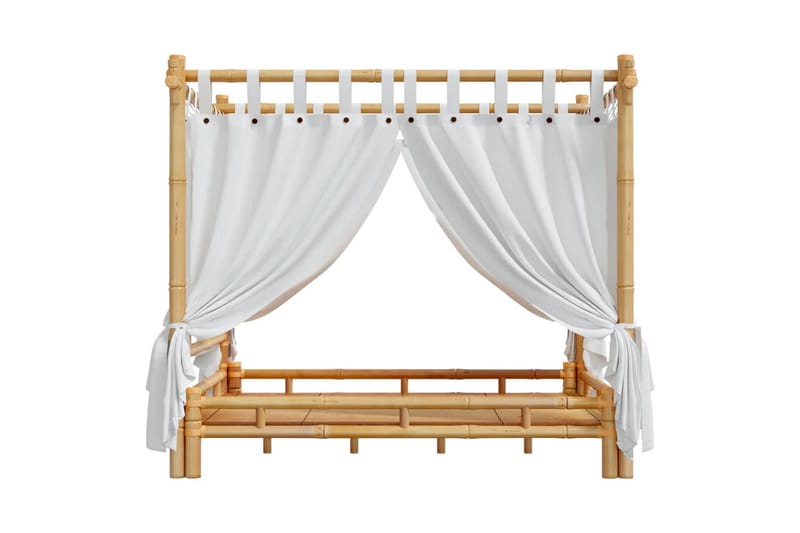 beBasic himmelseng 140x200 cm bambus - Brun - Møbler - Senge - Sengeramme & sengestel