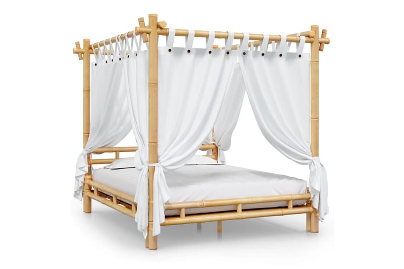 beBasic himmelseng 160x200 cm bambus - Brun - Møbler - Senge - Sengeramme & sengestel