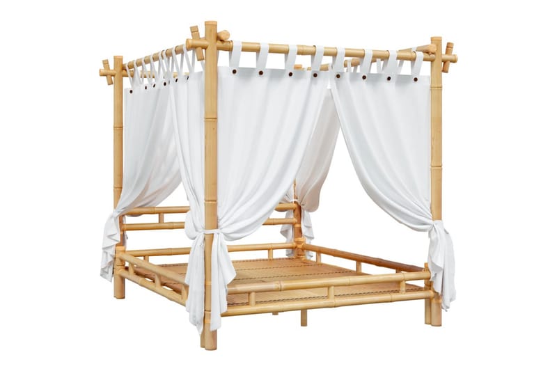 beBasic himmelseng 160x200 cm bambus - Brun - Møbler - Senge - Sengeramme & sengestel