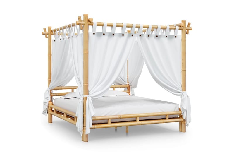 beBasic himmelseng 180x200 cm bambus - Brun - Møbler - Senge - Sengeramme & sengestel