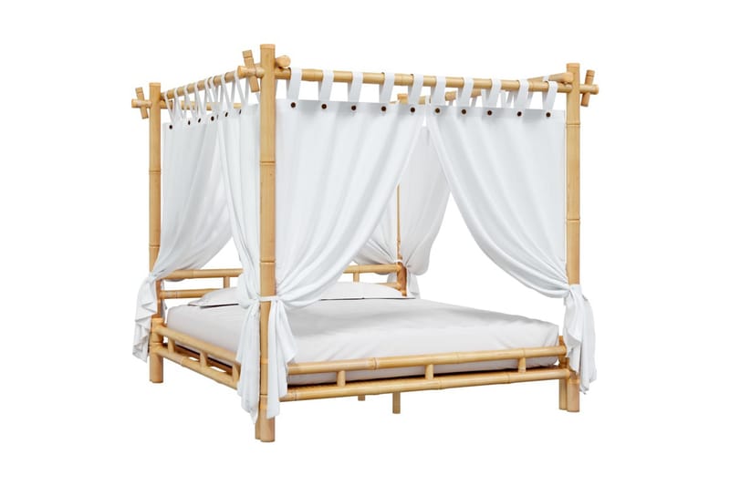 beBasic himmelseng 180x200 cm bambus - Brun - Møbler - Senge - Sengeramme & sengestel
