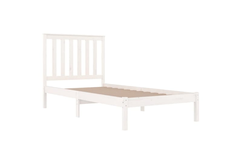 beBasic sengeramme 100x200 cm massivt fyrretræ hvid - Hvid - Møbler - Senge - Sengeramme & sengestel
