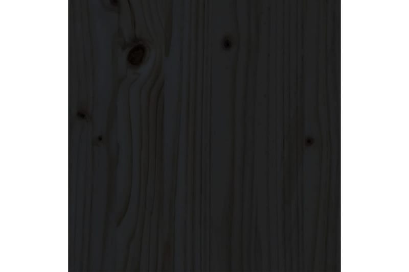 beBasic sengeramme 100x200 cm massivt fyrretræ sort - Sort - Sengeramme & sengestel