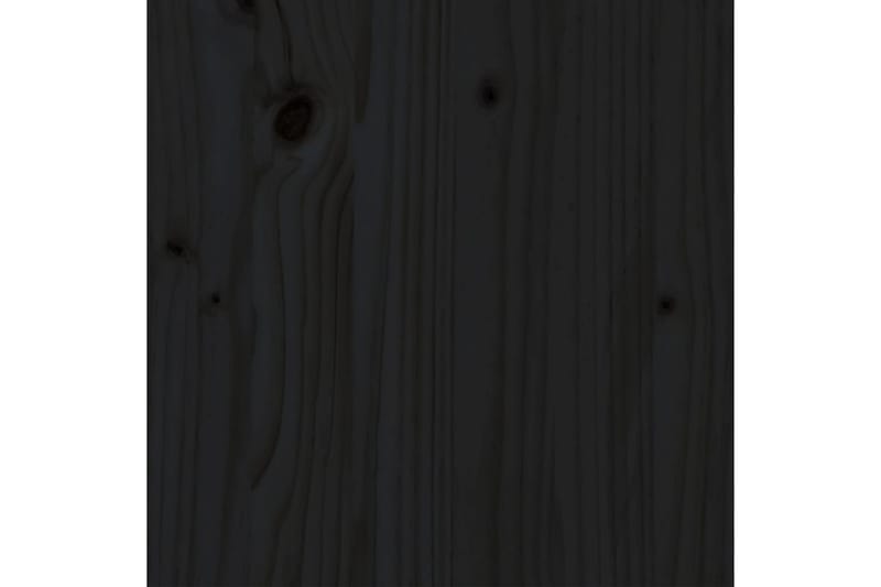beBasic sengeramme 100x200 cm massivt fyrretræ sort - Sort - Sengeramme & sengestel