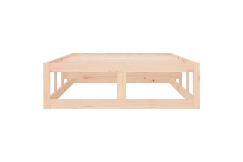 beBasic sengeramme 100x200 cm massivt træ - Brun - Møbler - Senge - Sengeramme & sengestel