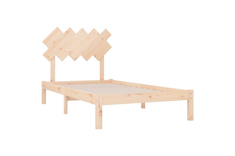 beBasic sengeramme 100x200 cm massivt træ - Brun - Møbler - Senge - Sengeramme & sengestel
