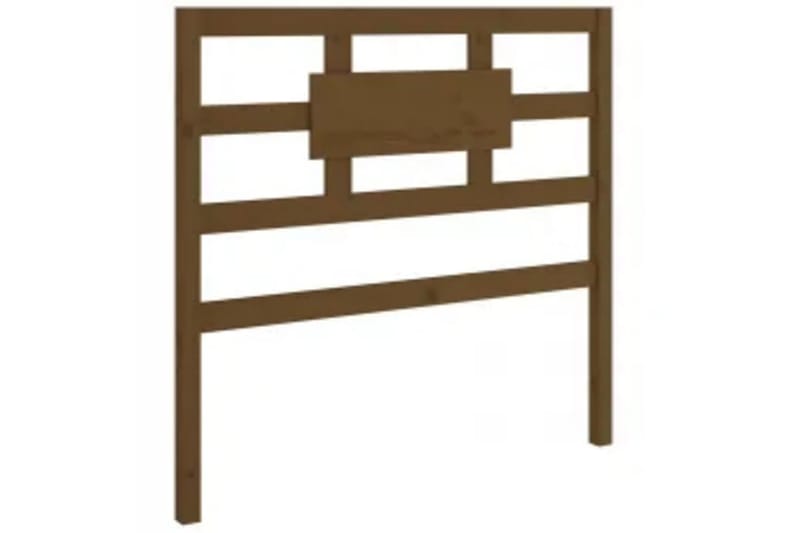 beBasic sengeramme 100x200 cm massivt træ gyldenbrun - Brun - Møbler - Senge - Sengeramme & sengestel