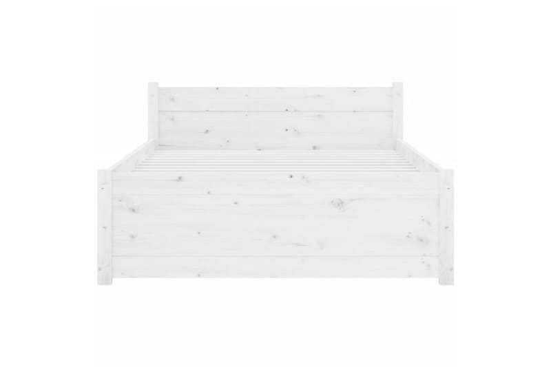 beBasic sengeramme 100x200 cm massivt træ hvid - Hvid - Møbler - Senge - Sengeramme & sengestel
