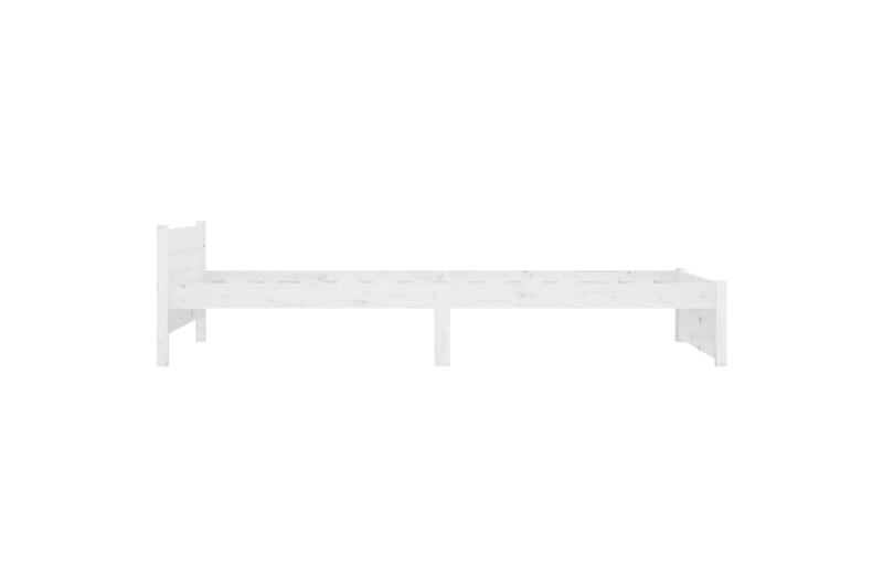 beBasic sengeramme 100x200 cm massivt træ hvid - Hvid - Møbler - Senge - Sengeramme & sengestel