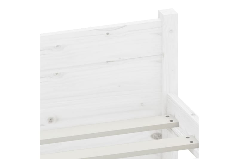 beBasic sengeramme 100x200 cm massivt træ hvid - Hvid - Møbler - Senge - Sengeramme & sengestel