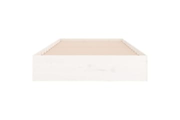 beBasic sengeramme 100x200 cm massivt træ hvid - Hvid - Møbler - Senge - Sengeramme & sengestel