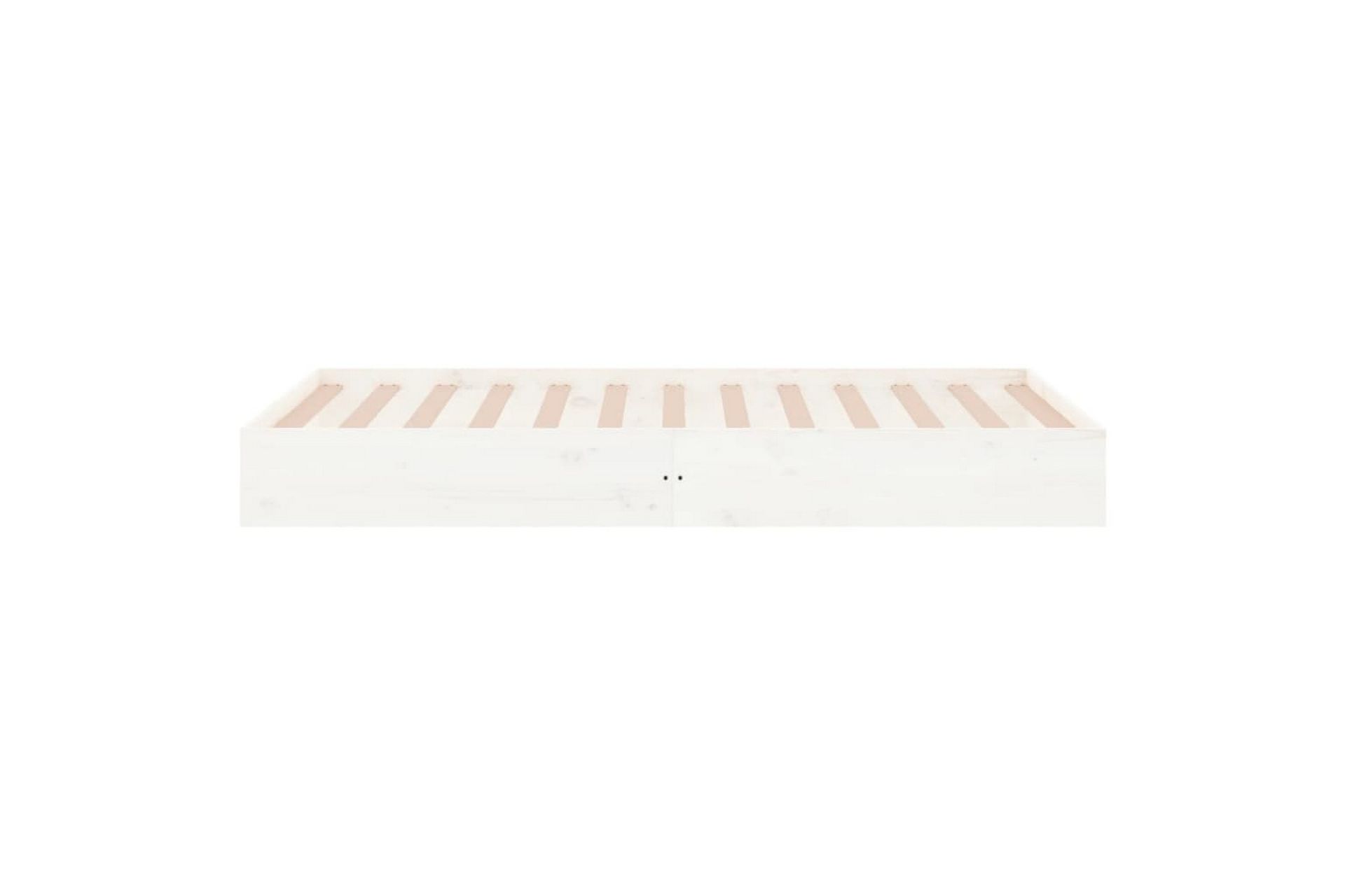 beBasic sengeramme 100x200 cm massivt træ hvid - Hvid - Møbler - Senge - Sengeramme & sengestel