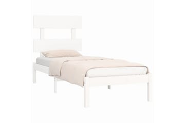 beBasic sengeramme 100x200 cm massivt træ hvid - Hvid - Møbler - Senge - Sengeramme & sengestel