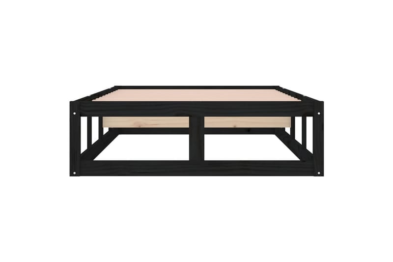 beBasic sengeramme 100x200 cm massivt træ sort - Sort - Møbler - Senge - Sengeramme & sengestel