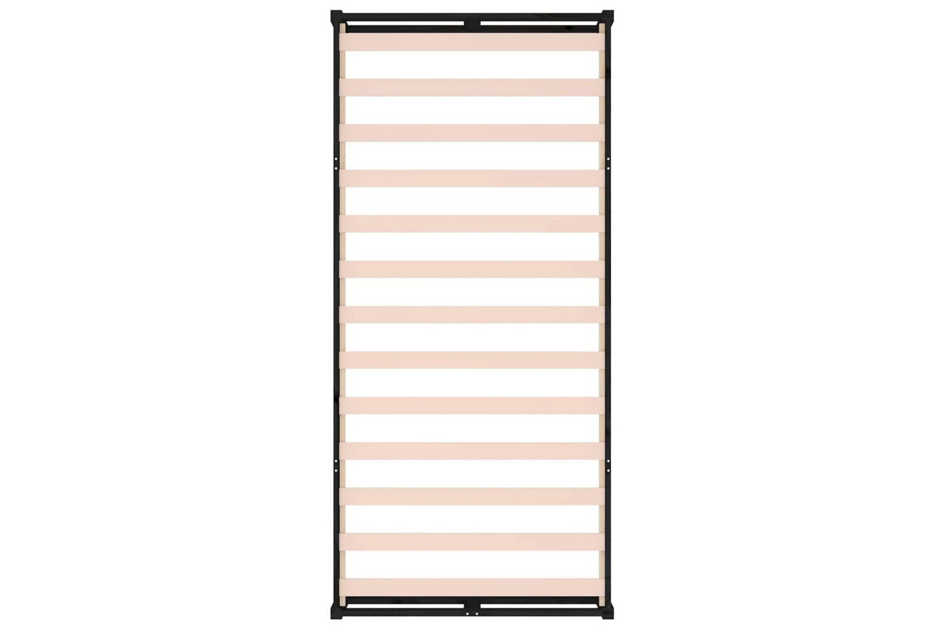 beBasic sengeramme 100x200 cm massivt træ sort - Sort - Møbler - Senge - Sengeramme & sengestel