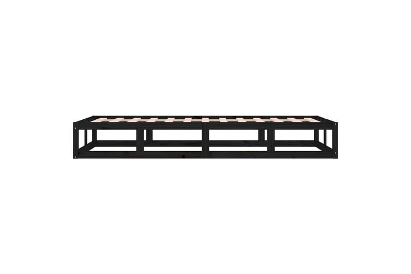 beBasic sengeramme 100x200 cm massivt træ sort - Sort - Møbler - Senge - Sengeramme & sengestel