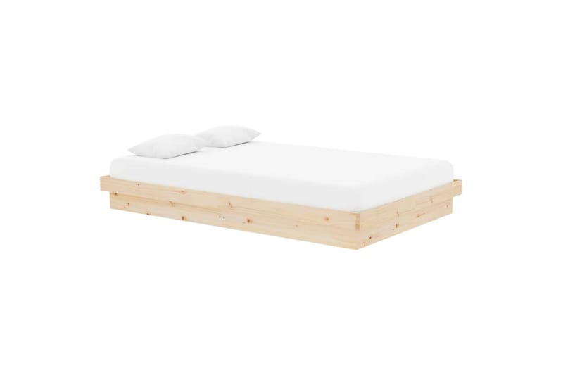beBasic sengeramme 120x190 cm 4FT Small Double massivt træ - Brun - Møbler - Senge - Sengeramme & sengestel