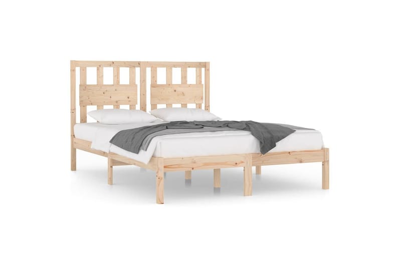 beBasic sengeramme 120x190 cm Small Double massivt fyrretræ - Brun - Sengeramme & sengestel