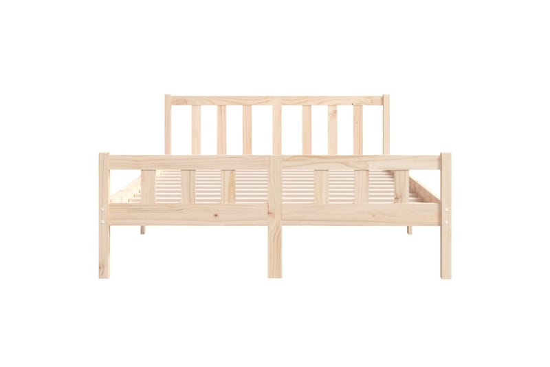 beBasic sengeramme 120x190 cm Small Double massivt træ - Brun - Møbler - Senge - Sengeramme & sengestel