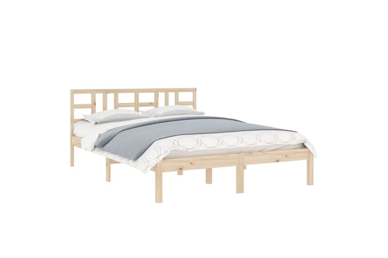 beBasic sengeramme 120x190 cm Small Double massivt træ - Brun - Sengeramme & sengestel