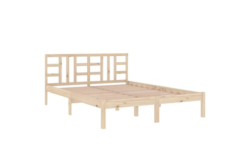 beBasic sengeramme 120x190 cm Small Double massivt træ - Brun - Sengeramme & sengestel