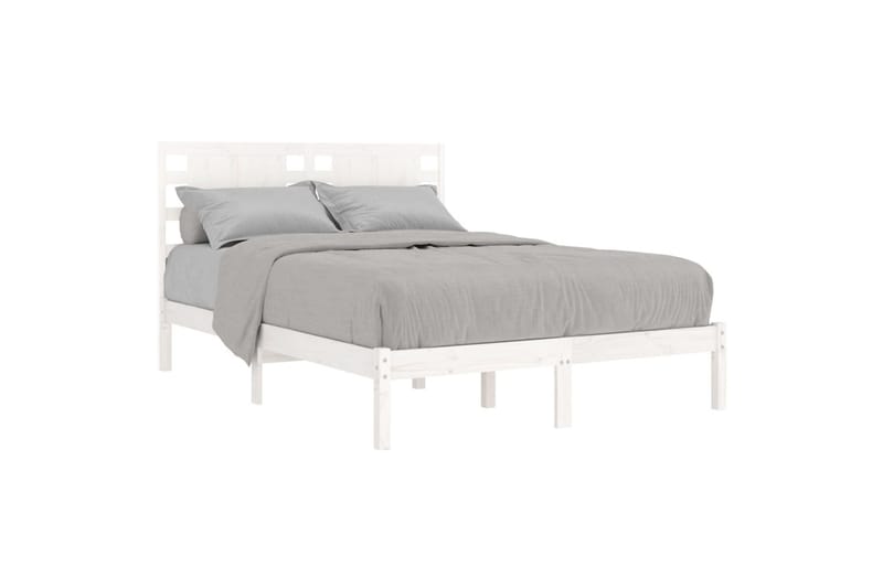 beBasic sengeramme 120x190 cm Small Double massivt træ hvid - Hvid - Møbler - Senge - Sengeramme & sengestel