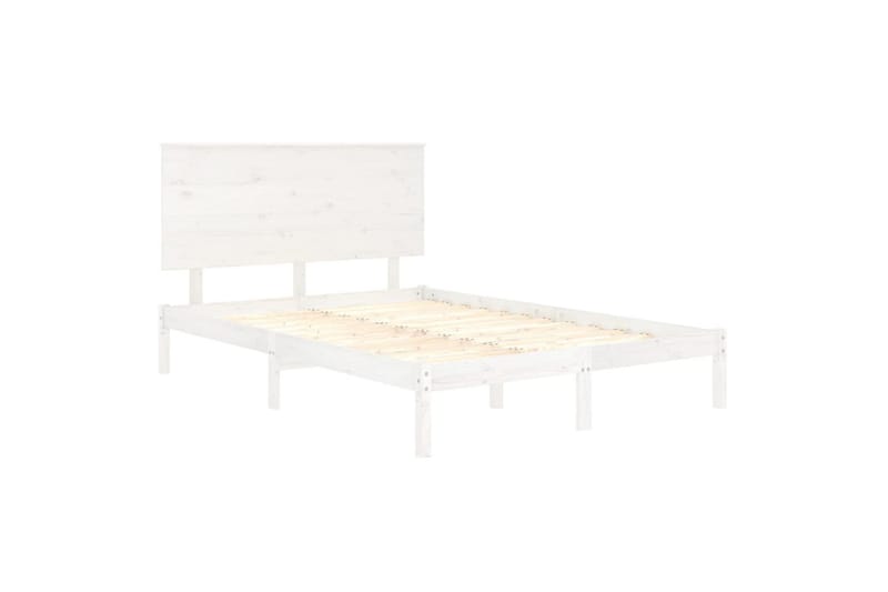 beBasic sengeramme 120x190 cm Small Double massivt træ hvid - Hvid - Sengeramme & sengestel