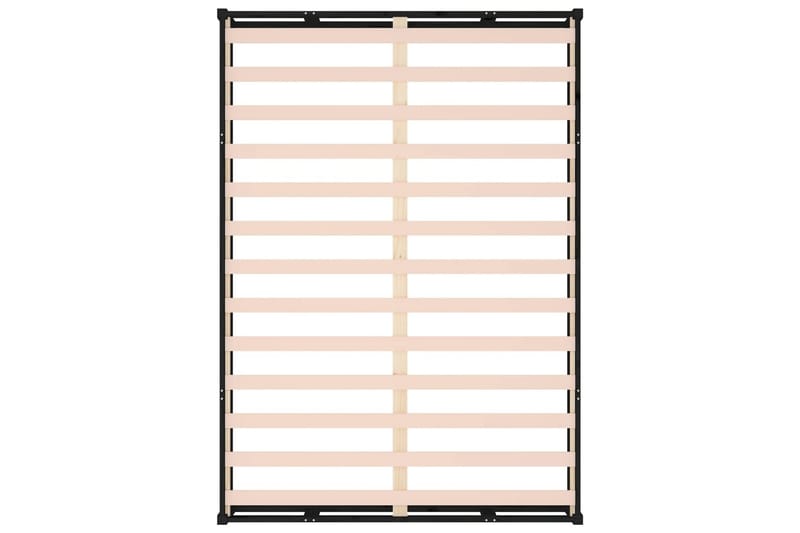 beBasic sengeramme 120x190 cm Small Double massivt træ sort - Sort - Møbler - Senge - Sengeramme & sengestel