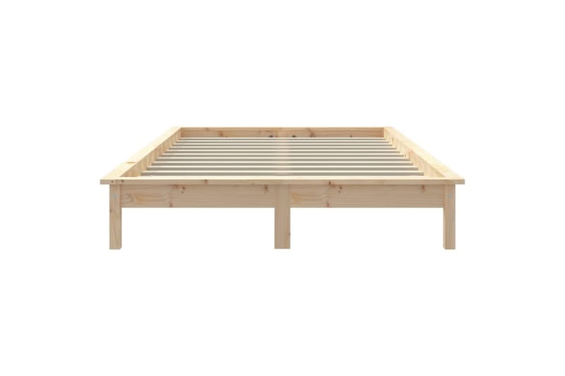 beBasic sengeramme 120x200 cm massivt fyrretræ - Brun - Møbler - Senge - Sengeramme & sengestel