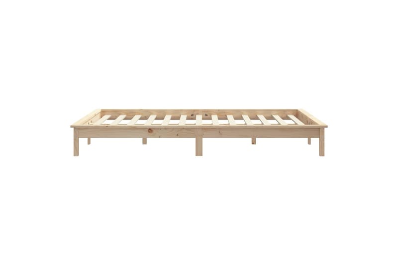 beBasic sengeramme 120x200 cm massivt fyrretræ - Brun - Møbler - Senge - Sengeramme & sengestel