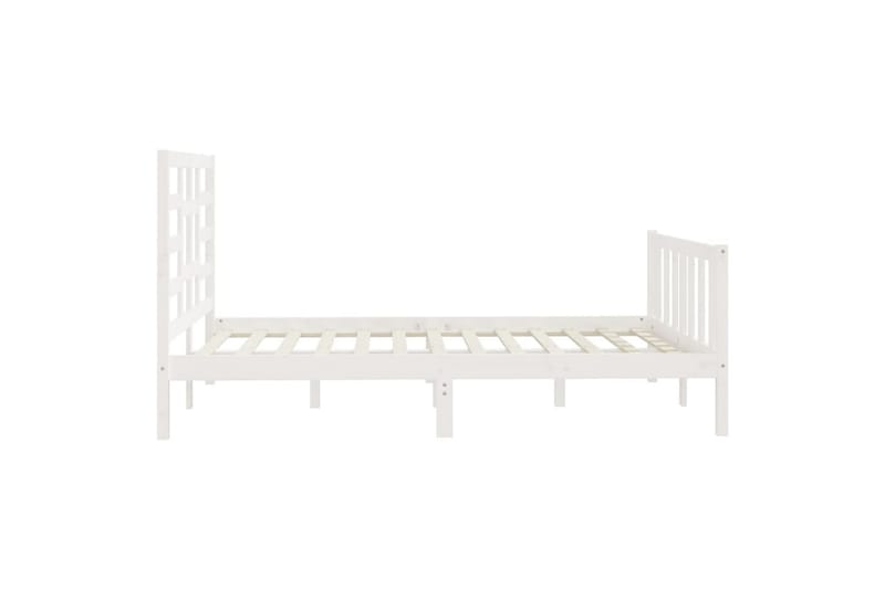 beBasic sengeramme 120x200 cm massivt fyrretræ hvid - Hvid - Møbler - Senge - Sengeramme & sengestel