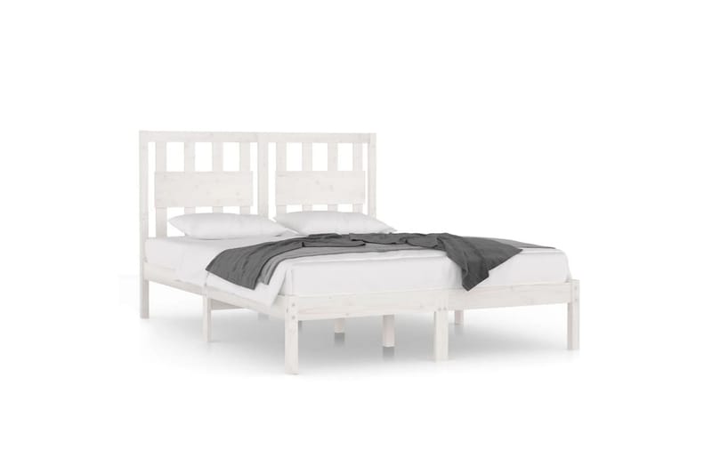 beBasic sengeramme 120x200 cm massivt fyrretræ hvid - Hvid - Møbler - Senge - Sengeramme & sengestel