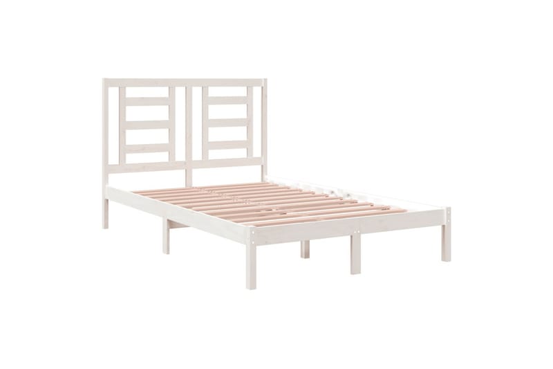 beBasic sengeramme 120x200 cm massivt fyrretræ hvid - Hvid - Møbler - Senge - Sengeramme & sengestel