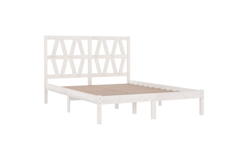 beBasic sengeramme 120x200 cm massivt fyrretræ hvid - Hvid - Møbler - Senge - Sengeramme & sengestel