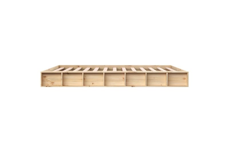 beBasic sengeramme 120x200 cm massivt træ - Brun - Møbler - Senge - Sengeramme & sengestel
