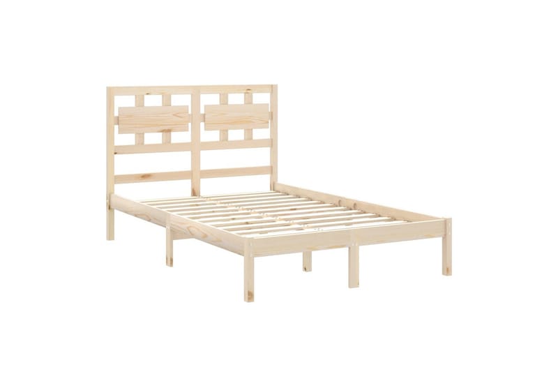 beBasic sengeramme 120x200 cm massivt træ - Brun - Møbler - Senge - Sengeramme & sengestel