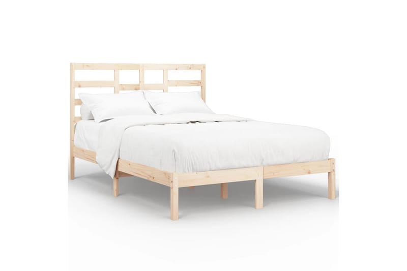beBasic sengeramme 120x200 cm massivt træ - Brun - Møbler - Senge - Sengeramme & sengestel