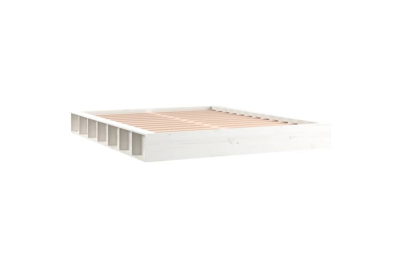 beBasic sengeramme 120x200 cm massivt træ hvid - Hvid - Møbler - Senge - Sengeramme & sengestel