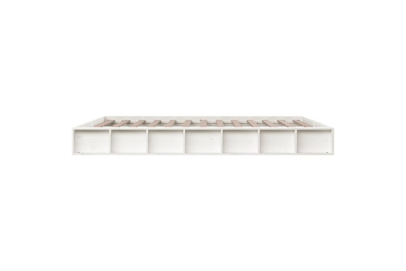 beBasic sengeramme 120x200 cm massivt træ hvid - Hvid - Møbler - Senge - Sengeramme & sengestel