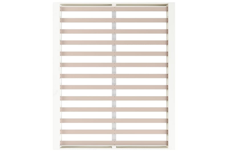 beBasic sengeramme 120x200 cm massivt træ hvid - Hvid - Møbler - Senge - Sengeramme & sengestel