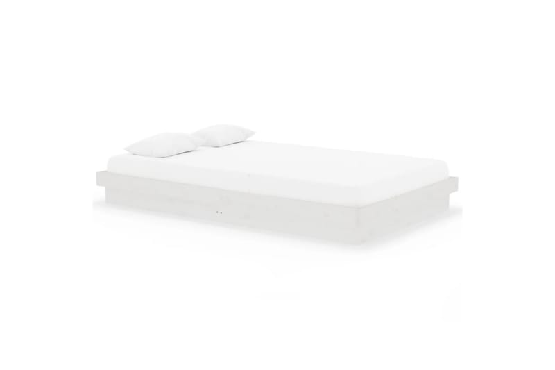 beBasic sengeramme 120x200 cm massivt træ hvid - Hvid - Møbler - Senge - Sengeramme & sengestel